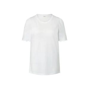 Tchibo - Shirt mit Raffung - Weiss - Gr.: S Baumwolle  S 36/38 female