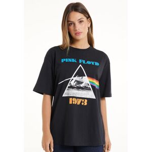 Tezenis Unisex-T-Shirt mit Pink-Floyd-Print Frau Schwarz Größe S