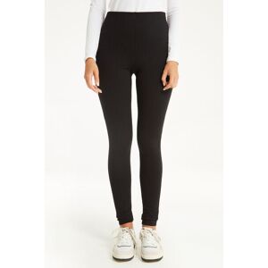 Tezenis Basic-Leggings aus Milano-Ripp Frau Schwarz Größe L