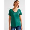 STREET ONE T-Shirt, mit seitlichen Schlitzen green  42