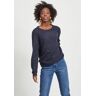 Vila Rundhalspullover »VIRIL-O-PULLI«, Feinstrick mit feinen Strickdetails total eclypse  L (40)