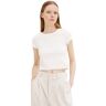 TOM TAILOR Denim T-Shirt gardenia white Größe L