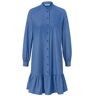 Tchibo - Gestreiftes Blusenkleid - Blau/Gestreift - 100% Baumwolle - Gr.: 42 Baumwolle  42 female