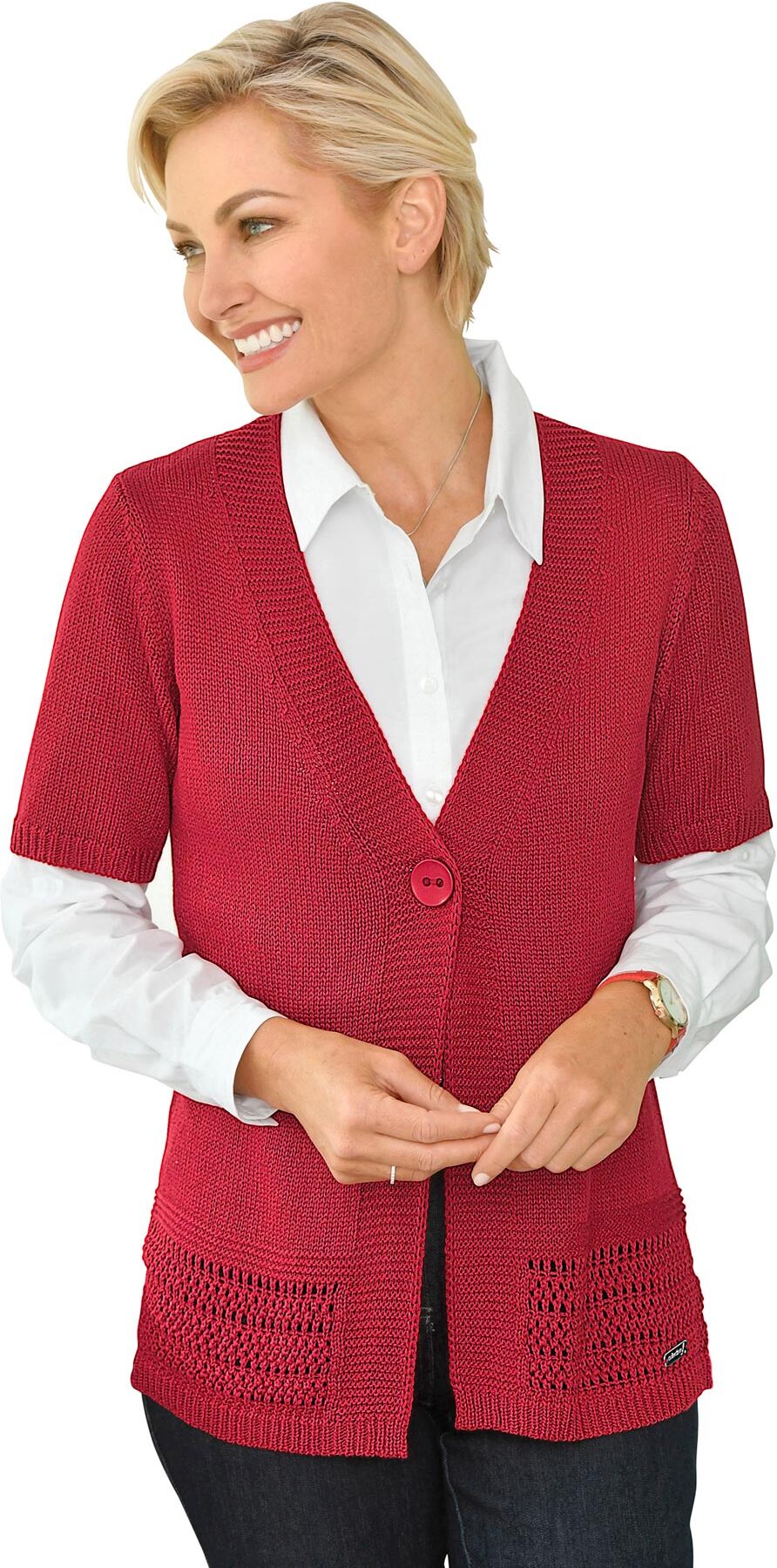 Casual Looks Cardigan rot  38 40 42 44 46 48 50 52 54