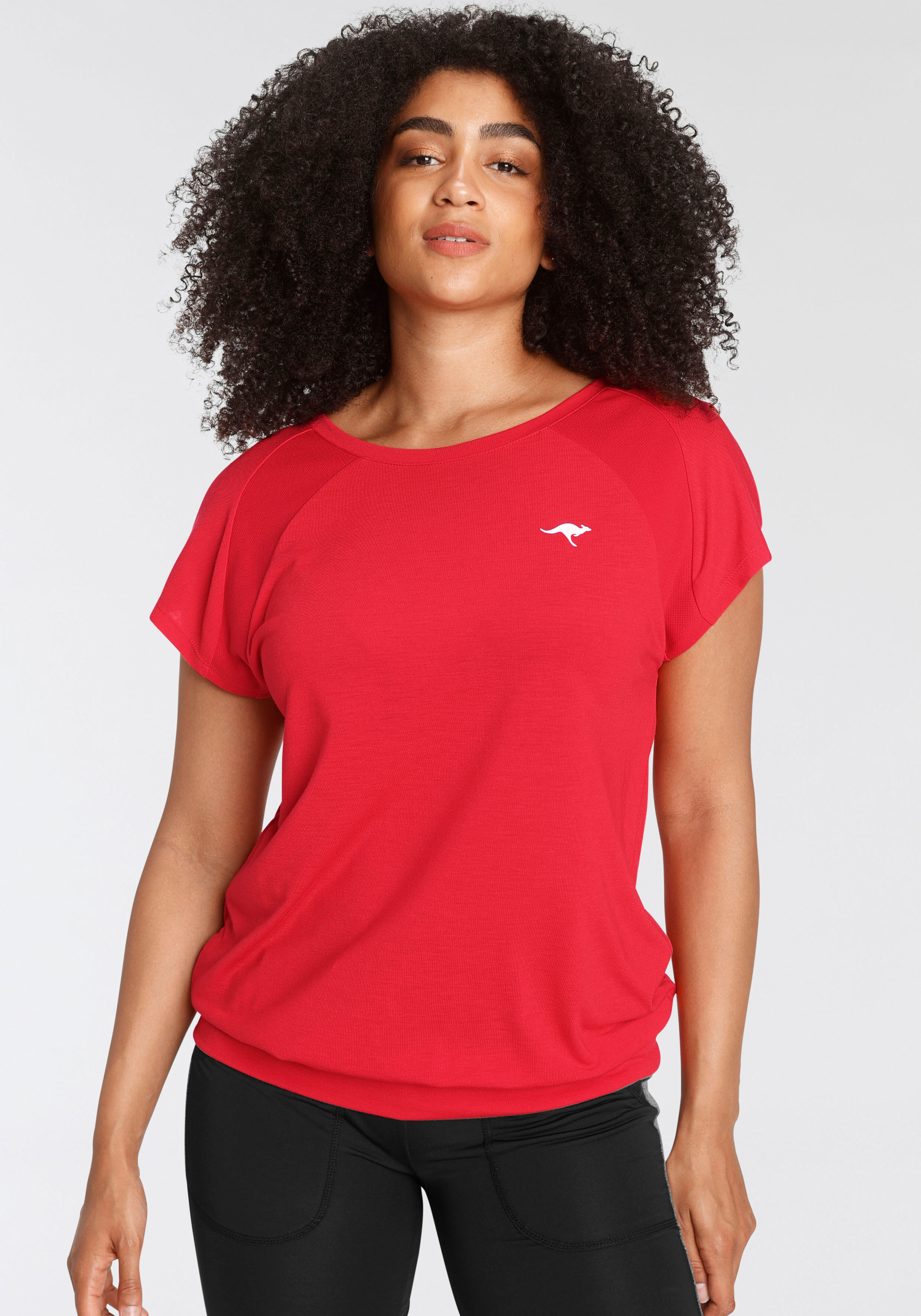 KangaROOS T-Shirt »Nachhaltige LENZING™ ECOVERO™ Viskose« rot  40/42 44/46 48/50 52/54 56/58