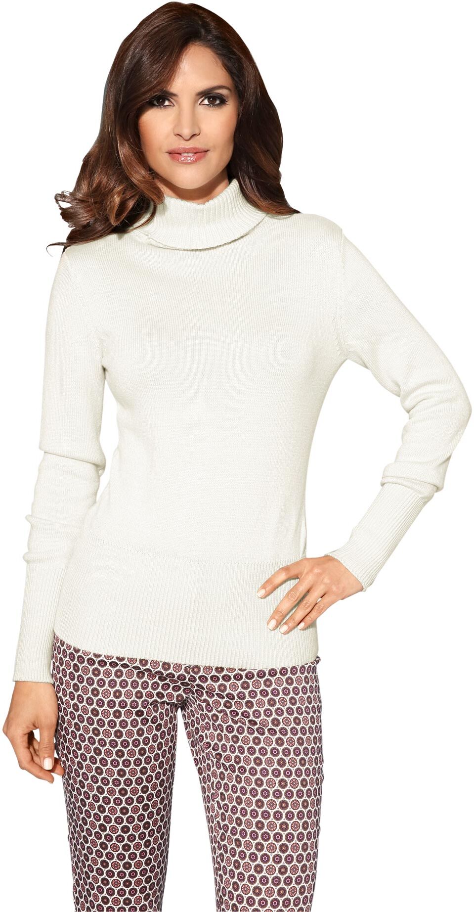 LINEA TESINI by Heine Rollkragenpullover »Rollkragen-Pullover« weiss  34 36 38 40 42 44 46 48 50