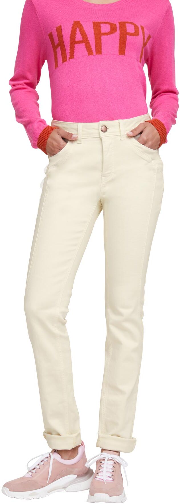 RICK CARDONA by Heine Röhrenjeans beige  34 36 38 40 42 44 46 48