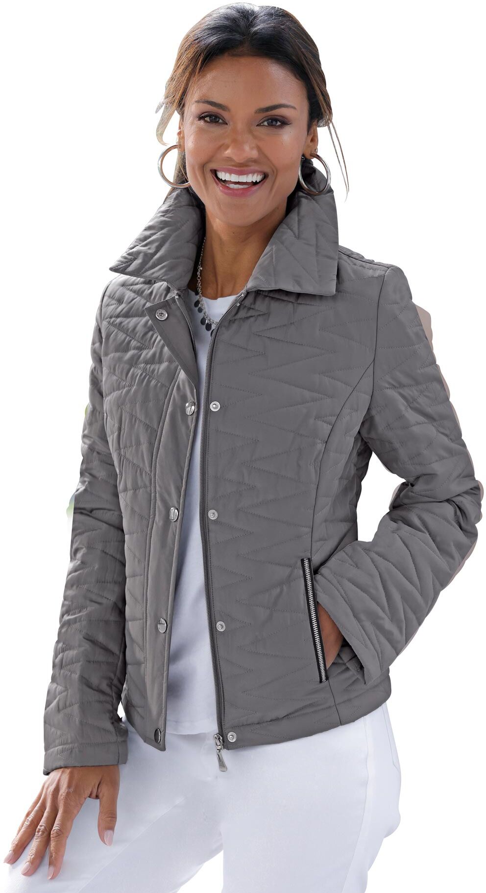 Classic Basics Steppjacke grau  38 40 42 44 46 48 50 52 54 56