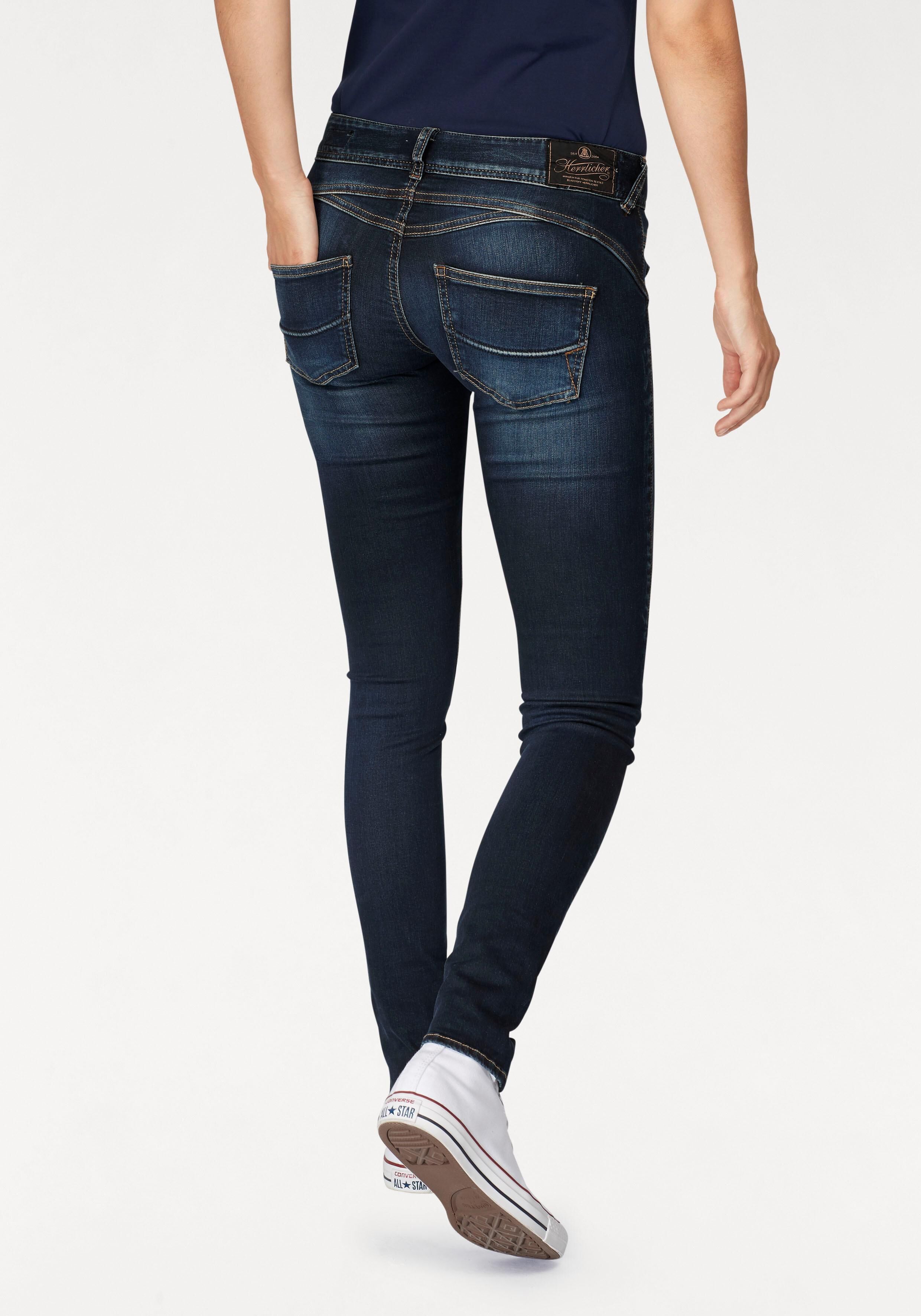 Herrlicher Slim-fit-Jeans »GILA SLIM REUSED«, Low Waist Powerstretch blau Größe 25 26 27 28 29 30 31 32