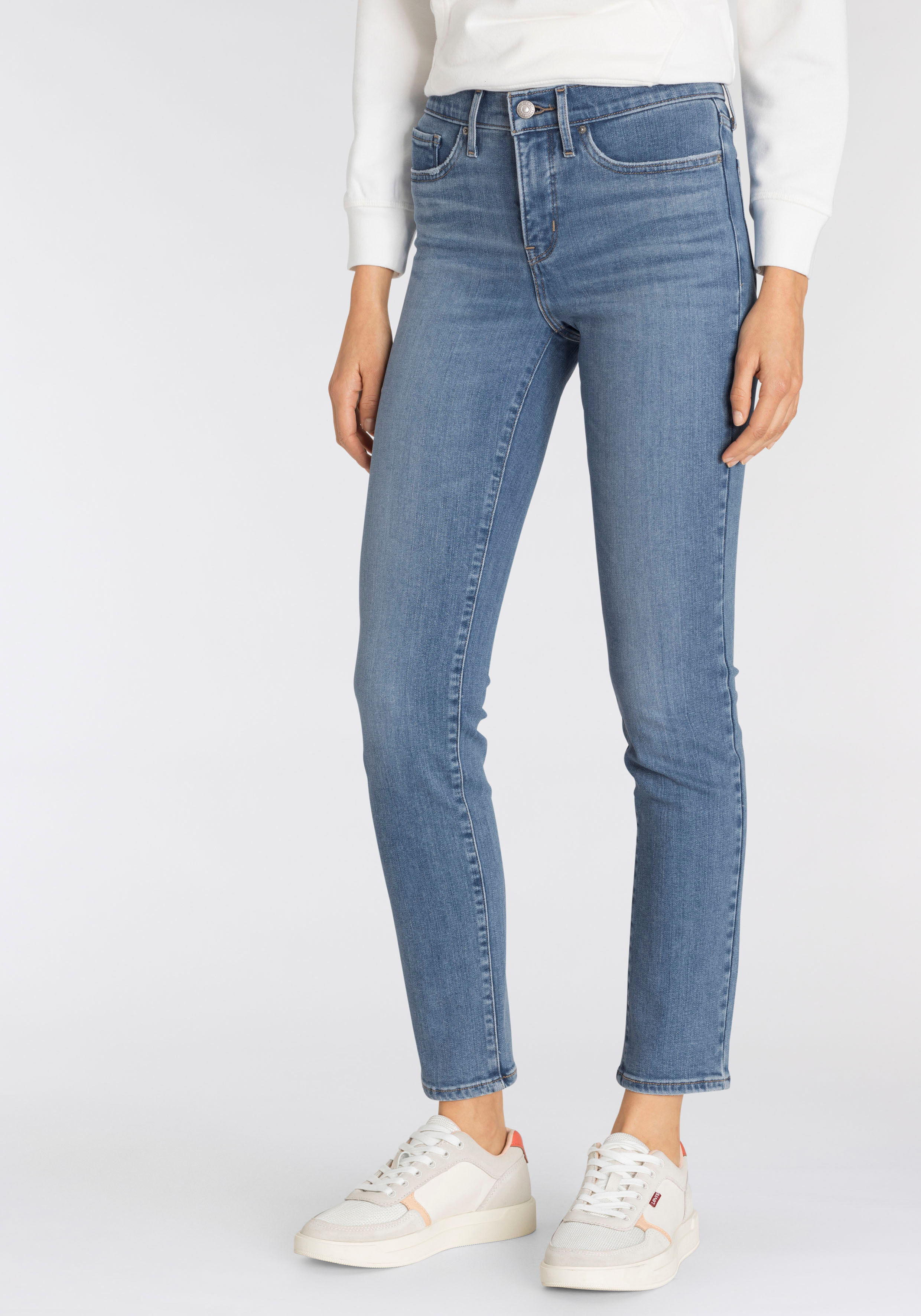 Levi's® Röhrenjeans »312 Shaping Slim«, Schmale Shaping Slim Form blau Größe 28 29 30 31 32 33