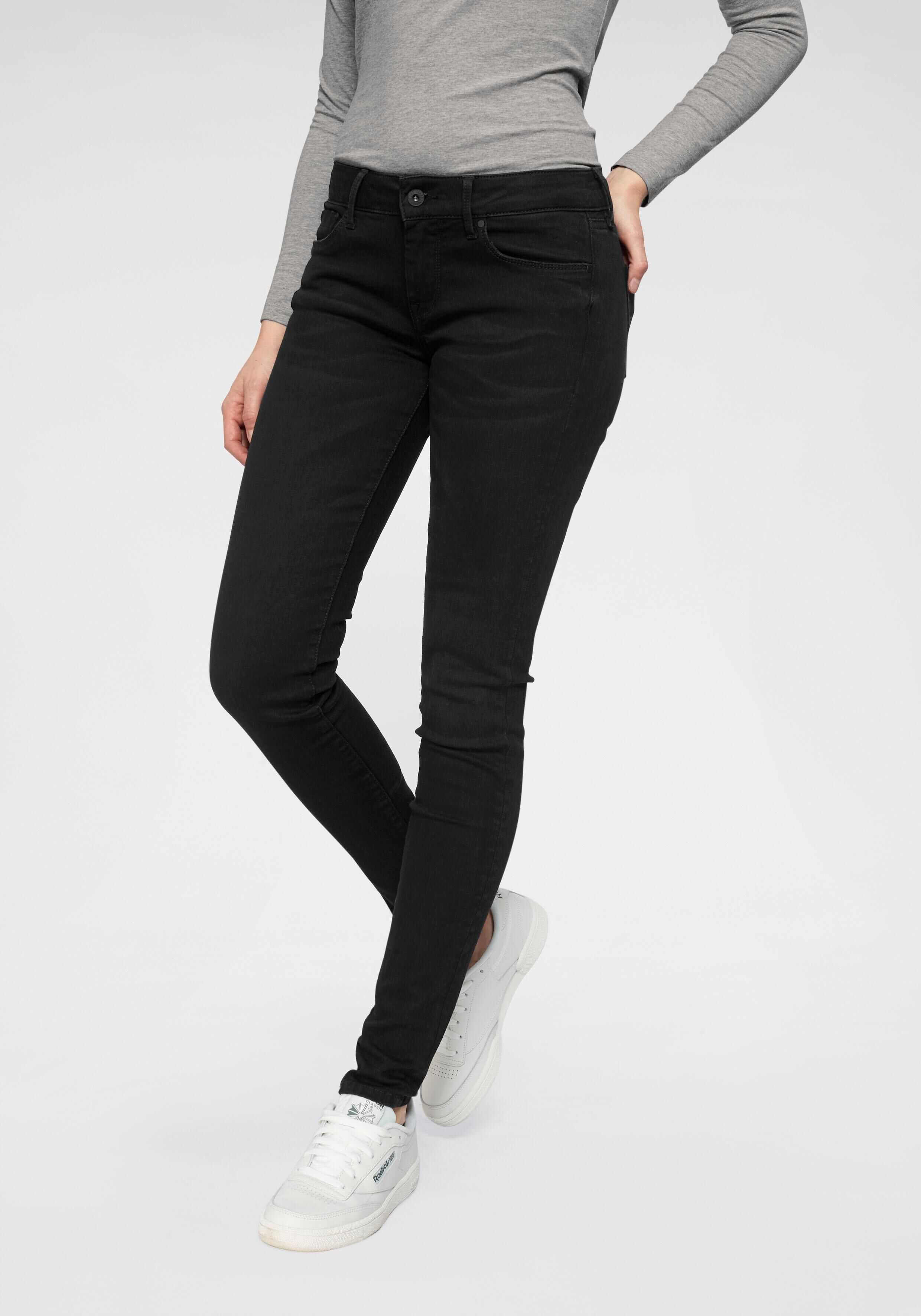 Pepe Jeans Skinny-fit-Jeans »SOHO«, im 5-Pocket-Stil mit 1-Knopf Bund und... schwarz Größe 25 26 27 28 29 30 31 32