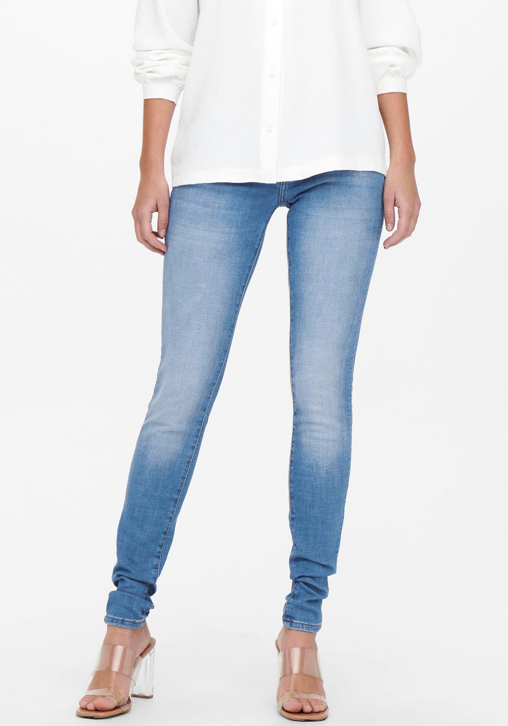 Only Skinny-fit-Jeans »ONLCORAL LIFE SL SK DNM« blau Größe 26 27 28 29 30 31 32