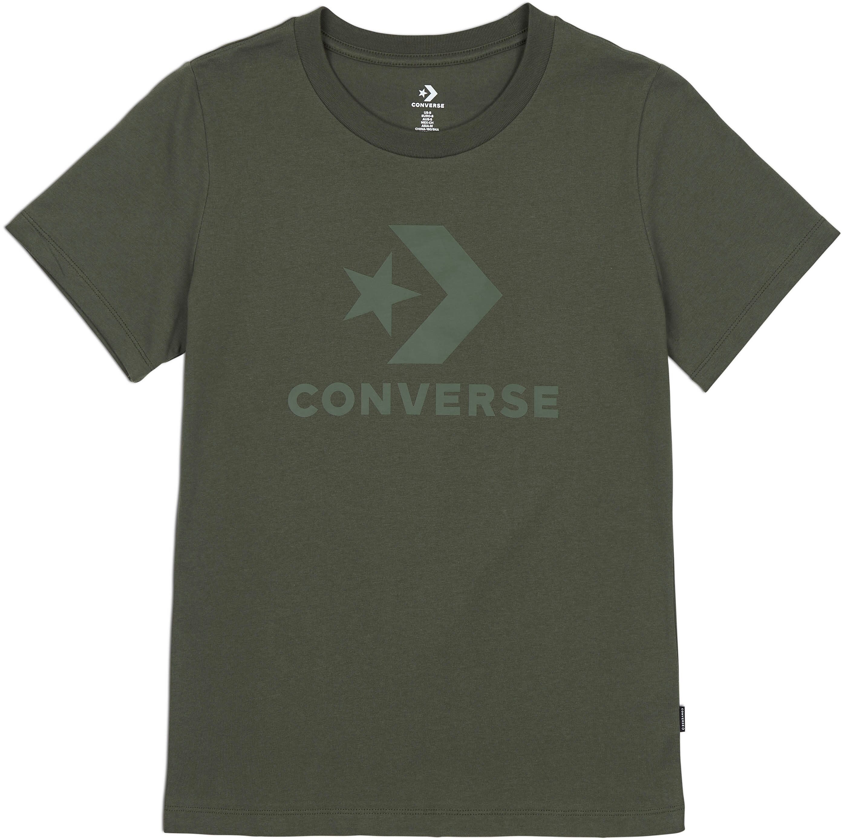 Converse T-Shirt »CONVERSE SCRIPTED STAR CHEVRON SHORT SLEEVE CREW T-SHIRT« grün Größe L (38) M (36) S (34) XL (40) XS (32)