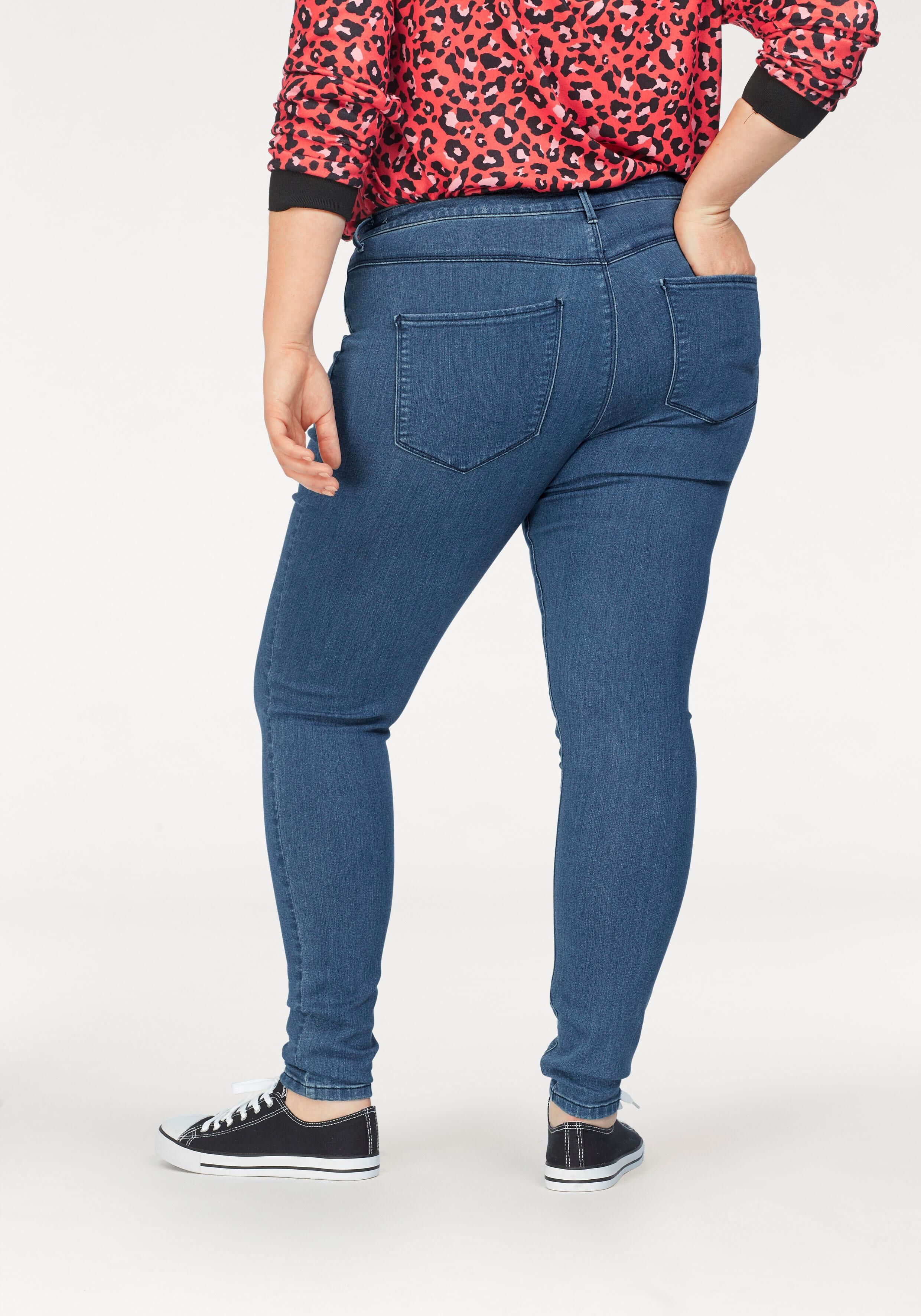 ONLY CARMAKOMA Jeansjeggings »Thunder«, Mid Waist blau Größe 42 44 46 48 50 52 54