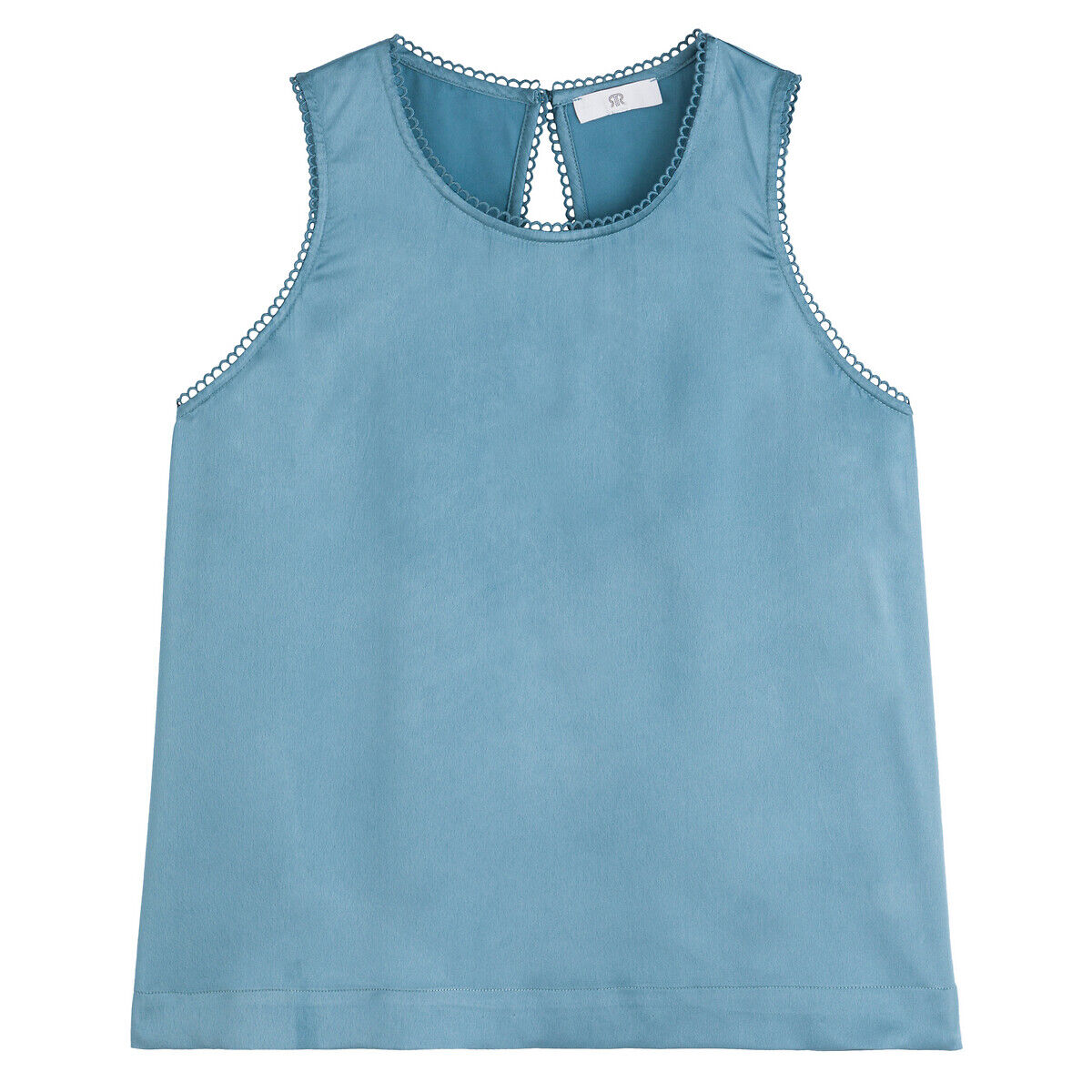 LA REDOUTE COLLECTIONS Top, runder Ausschnitt SCHWARZ;BLAU