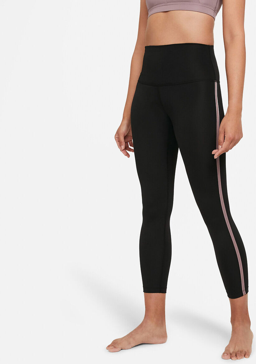 NIKE Yoga-Leggings in 7/8-Länge SCHWARZ