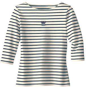 Bretagne-Shirt, 36 - Weiss/Navy