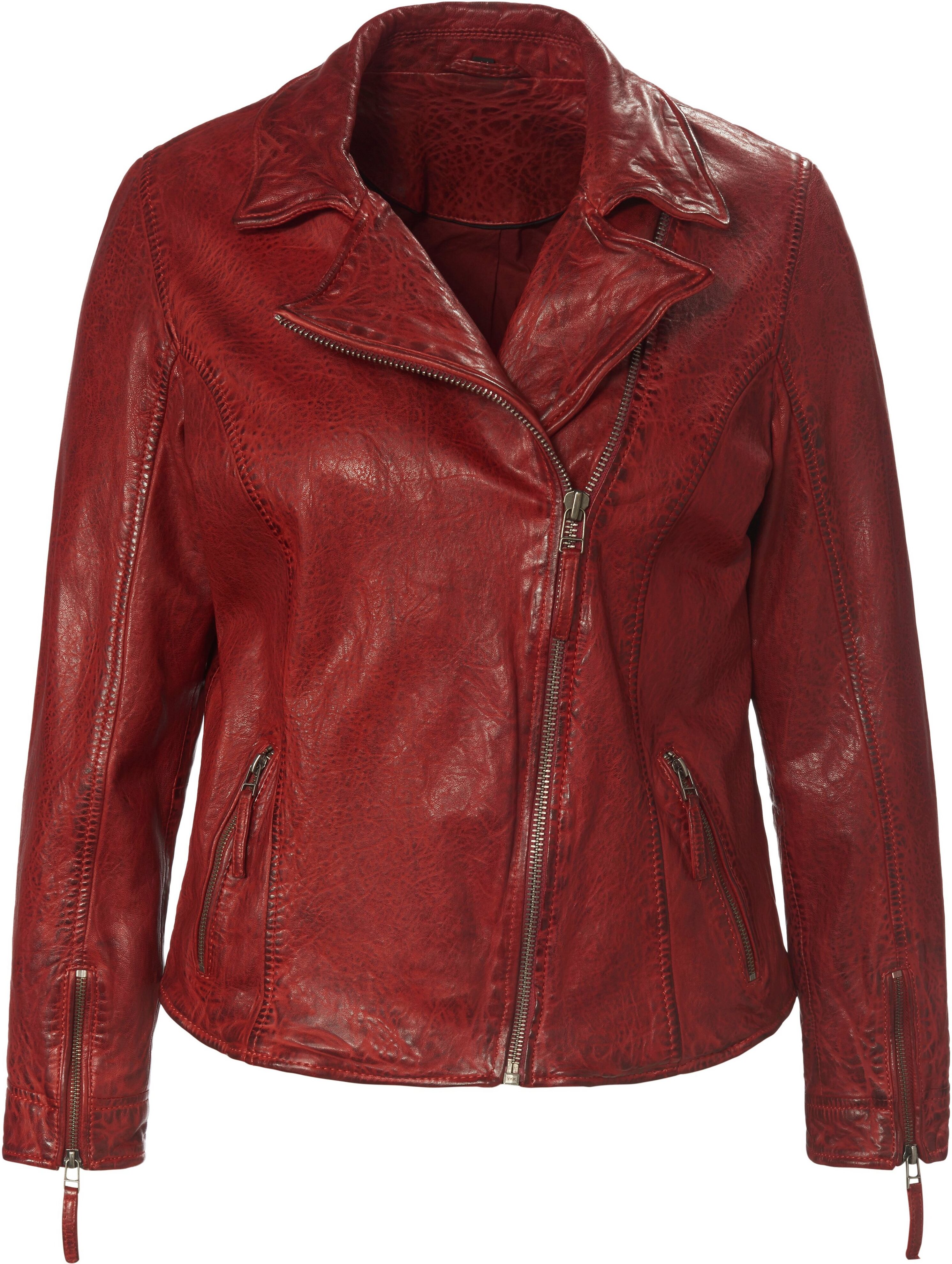 Emilia Lay Lederjacke Emilia Lay rot Damen 46