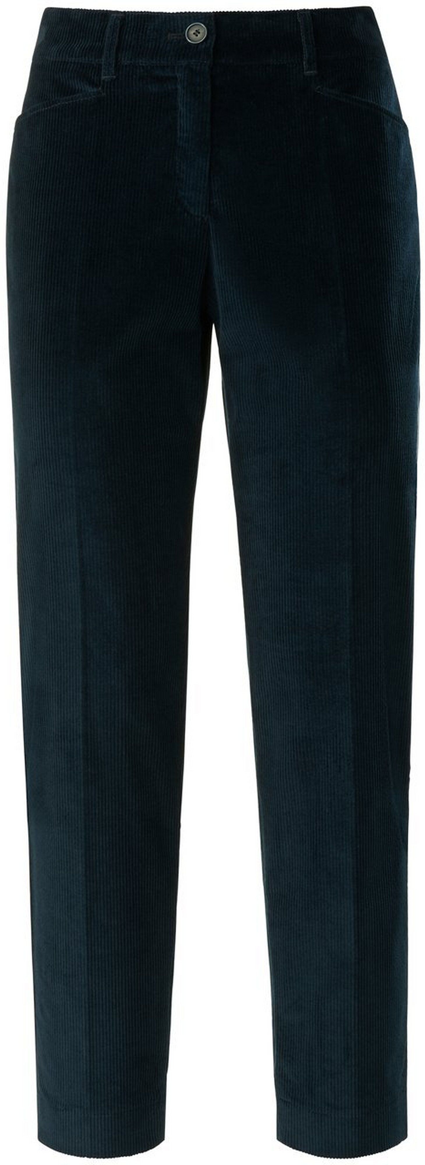 Brax Slim Fit-7/8-Breitcord-Hose Brax Feel Good blau Damen 48