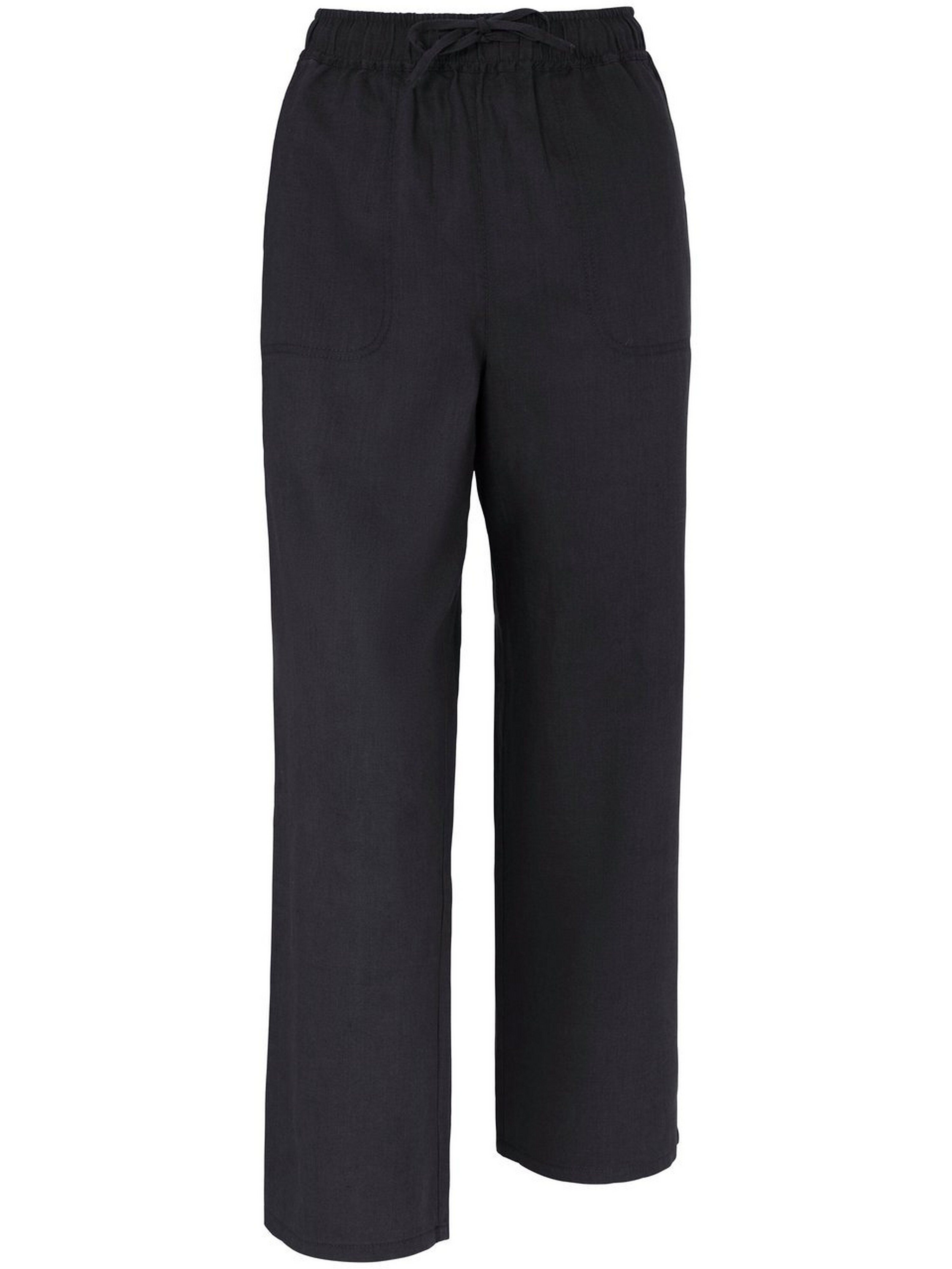 Peter Hahn 7/8-Schlupf-Hose aus 100% Leinen Peter Hahn schwarz Damen 40