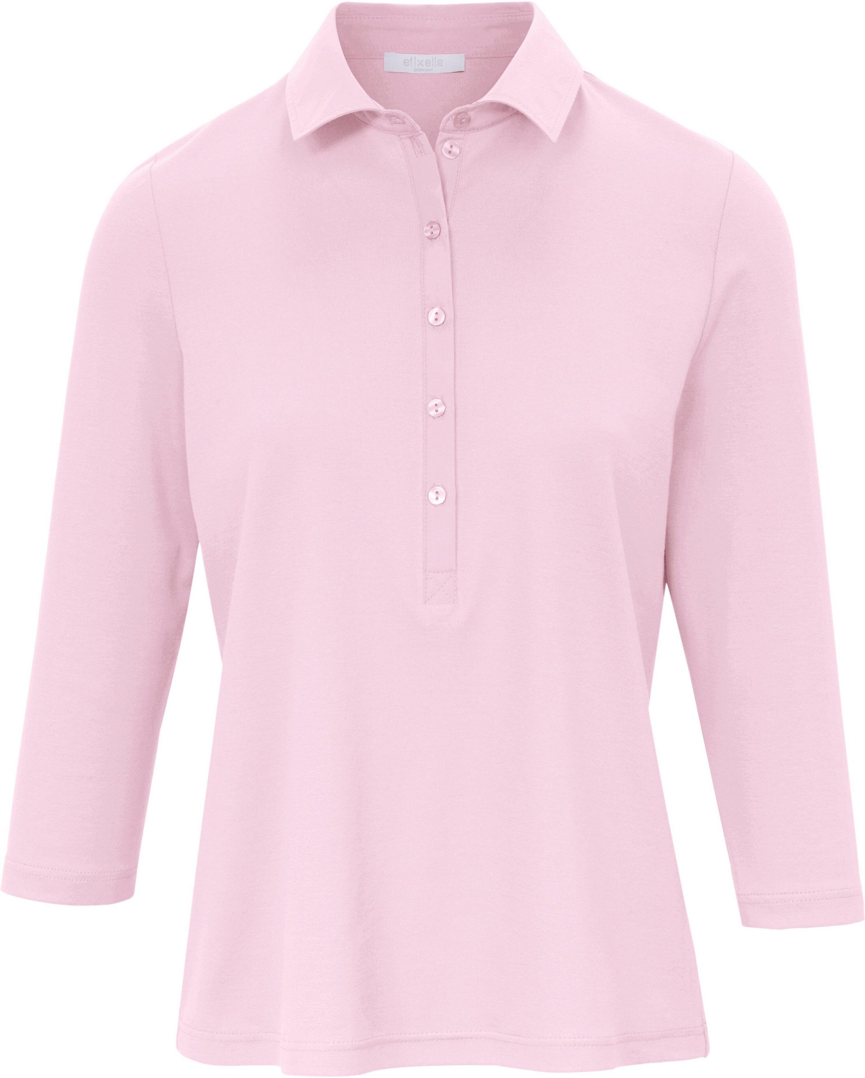 Efixelle Polo-Shirt 3/4-Arm Efixelle rosé Damen 40