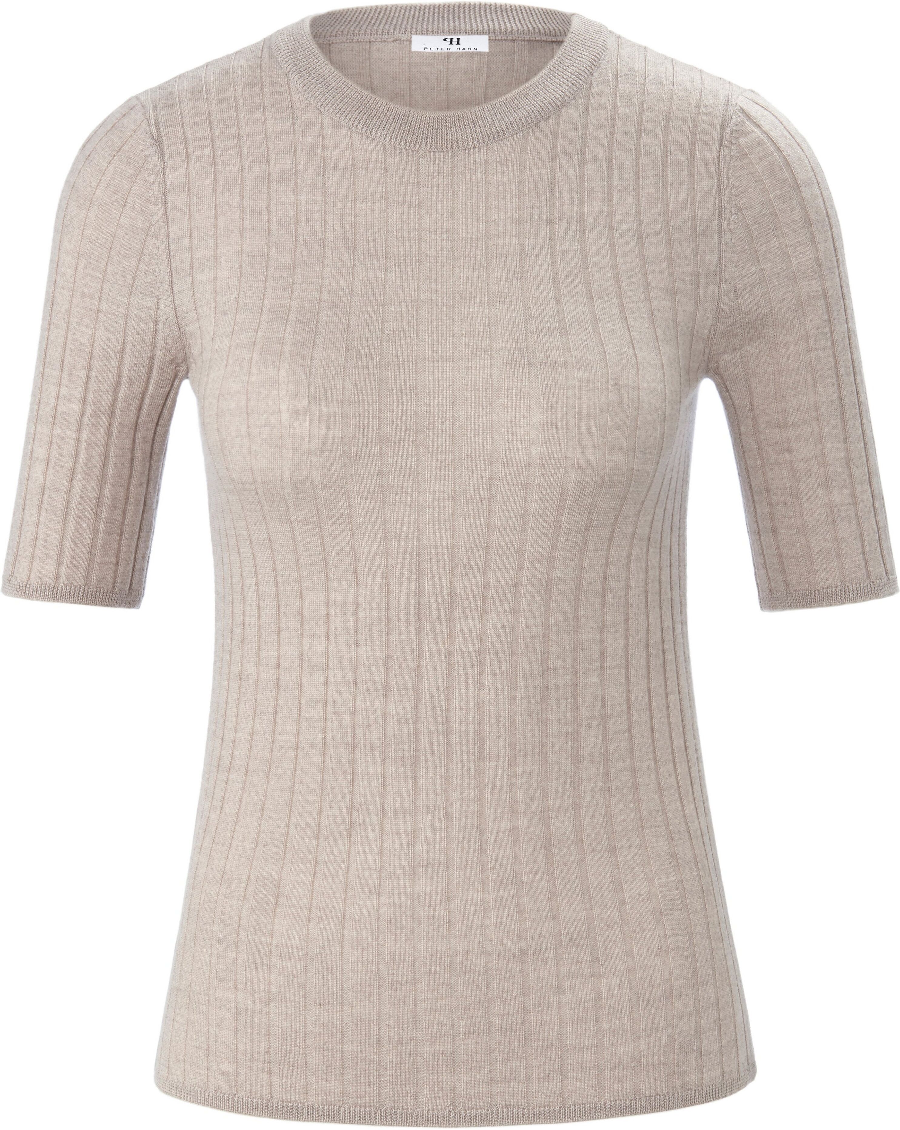 Peter Hahn Rundhals-Pullover aus 100% Schurwolle-Merino Peter Hahn beige Damen 44