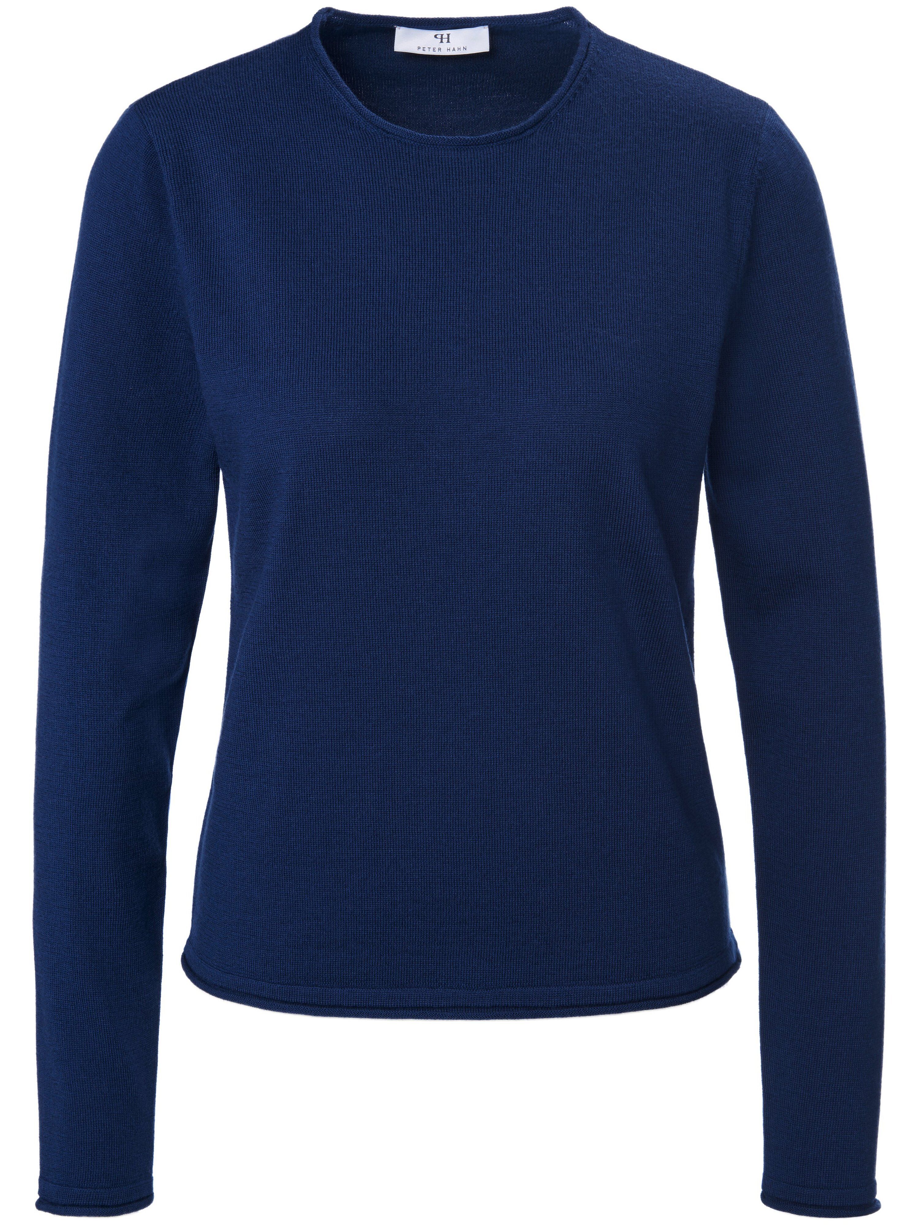 Peter Hahn Rundhals-Pullover Peter Hahn blau Damen 42