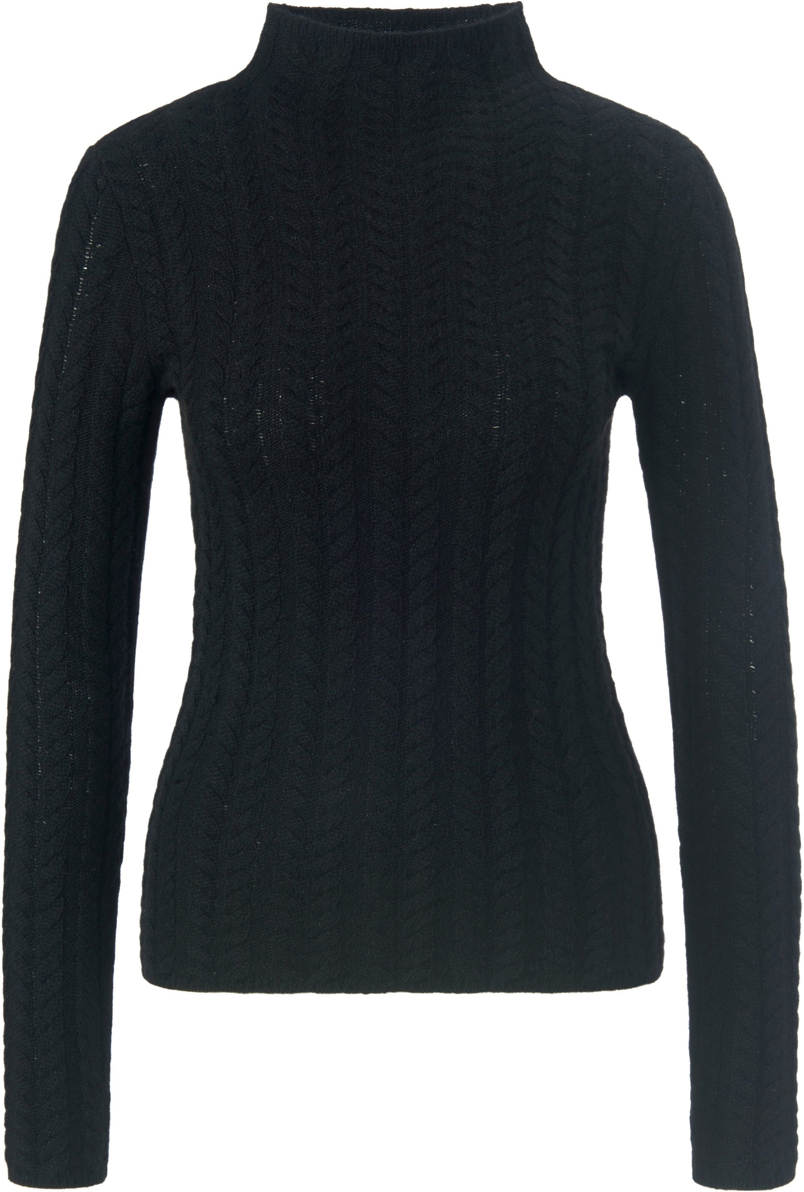 Peter Hahn Pullover Stehbundkragen Peter Hahn schwarz Damen 46