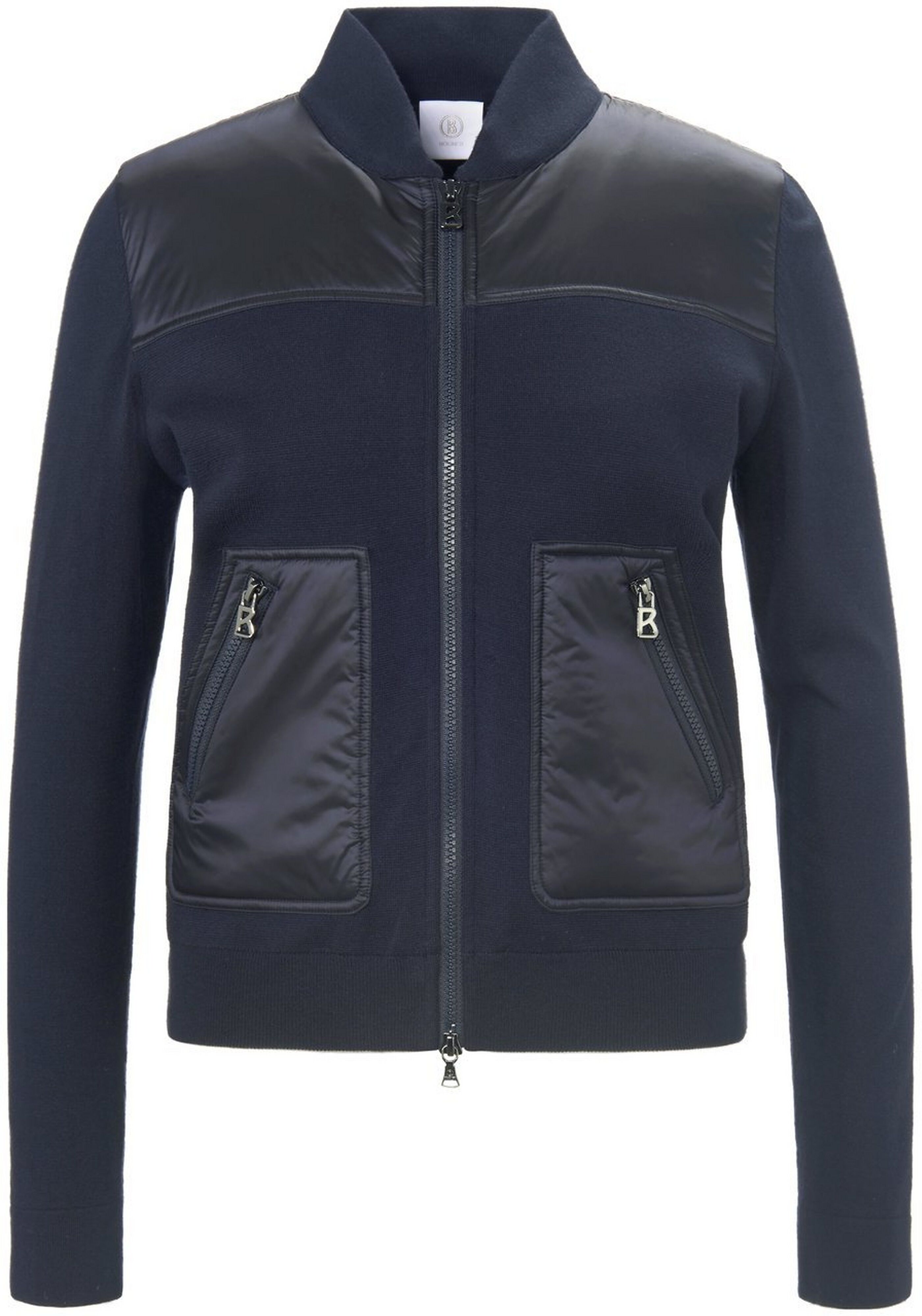 Bogner Strickjacke Stehkragen Bogner blau Damen 42