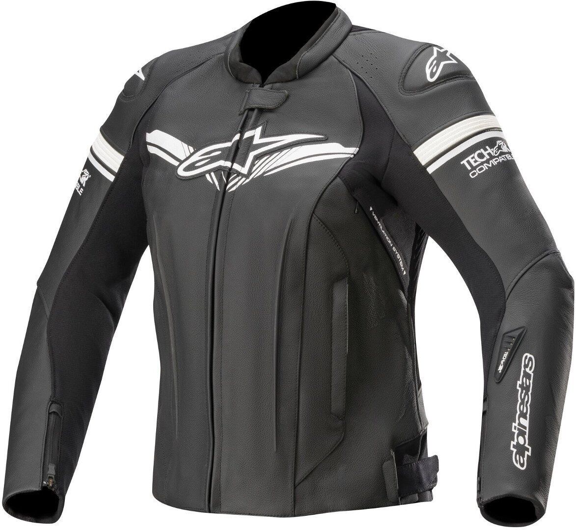 Alpinestars Stella GP-R Damen Motorrad Lederjacke 44 Schwarz