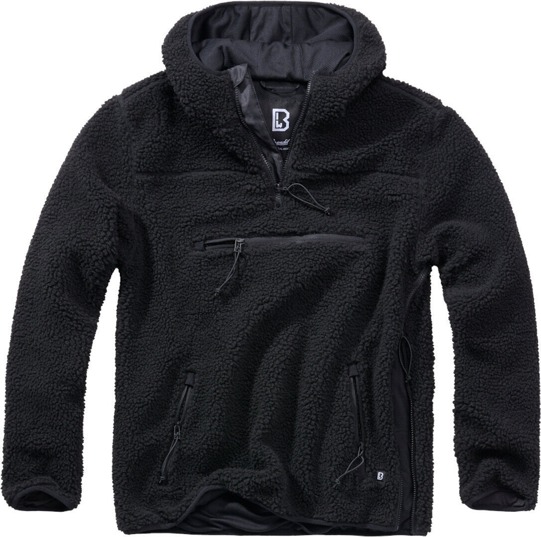 Brandit Teddyfleece Worker Pullover L Schwarz