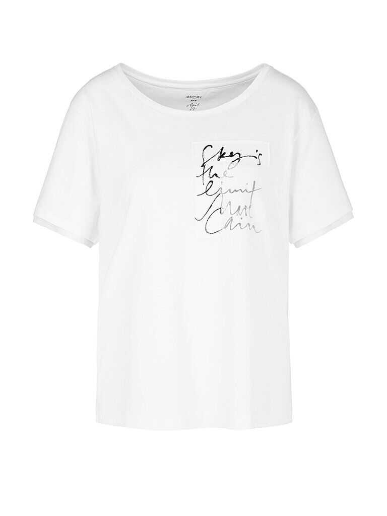Marc CAIN  T-Shirt weiß   Damen   Größe: 34   QA 48.25 J95