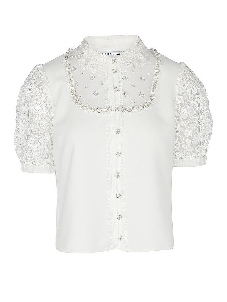 SELF-PORTRAIT Bluse weiß   Damen   Größe: 34   RS22-035T