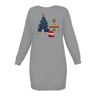 Top triko Mikinové šaty Organic s potiskem Vánoční atmosféra dámské