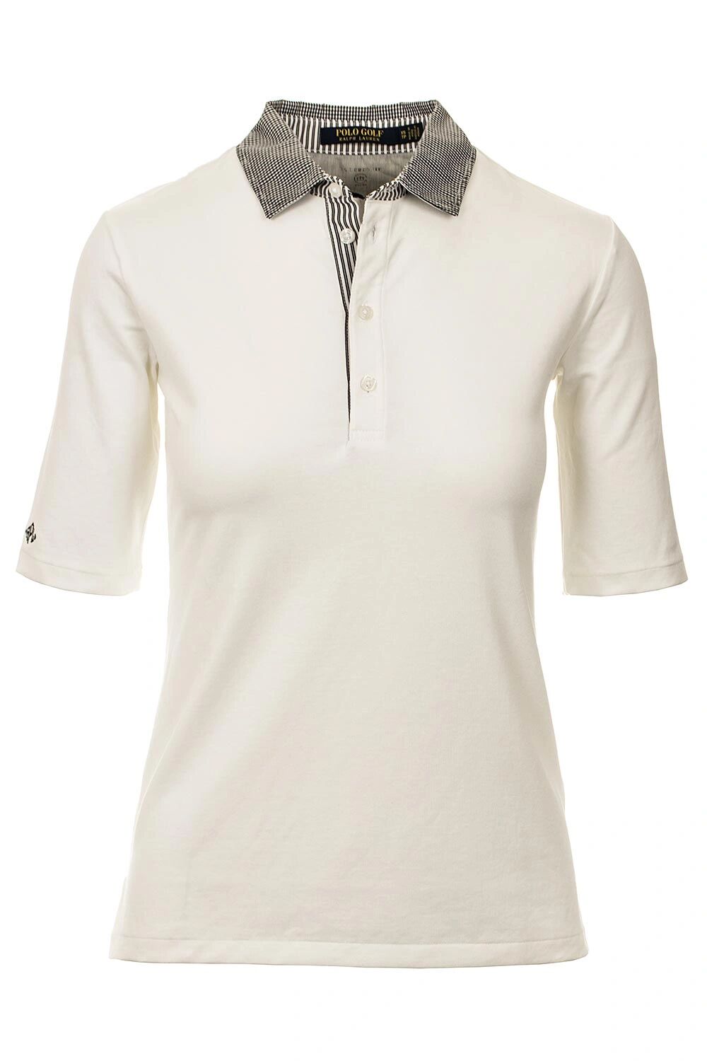 Ralph Lauren polo Golf dámské tričko krémově bílé s černou Velikost: M