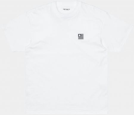 Carhartt TRIKO CARHARTT Label State S/S - bílá - XXL