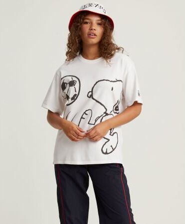 Levis TRIKO LEVIS x PEANUTS SNOOPY SOCCER WMS - bílá - M