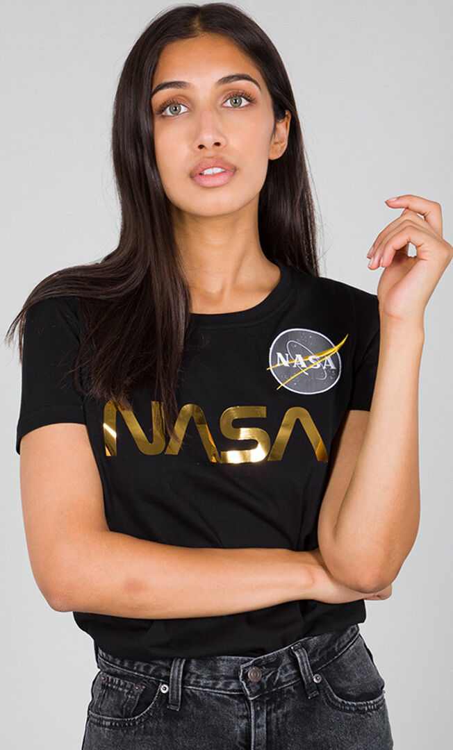 Alpha Industries NASA PM Dámská trička L Černá