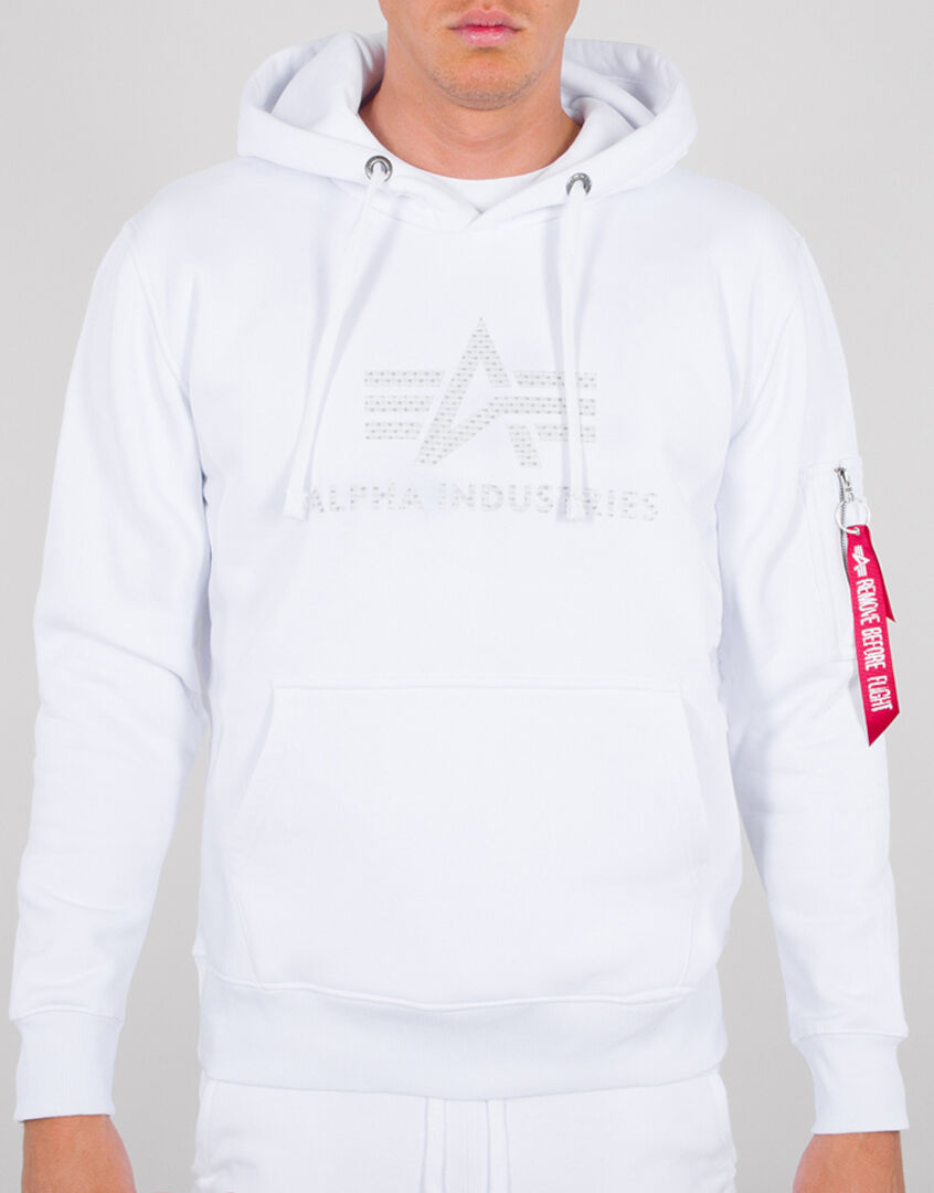 Alpha Industries 3D Logo Hoodie 2XL Bílá