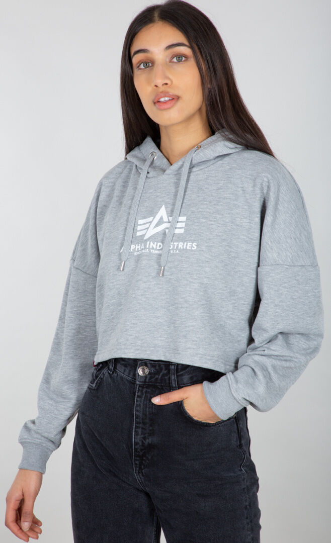 Alpha Industries Basic COS Dámská mikina s kapucí L Šedá