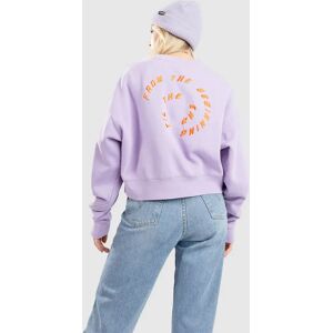 Santa Cruz TTE Swirl Crew Sweater lavender acid wash 8 female