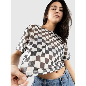 Blue Tomato Cropped Mesh Layer T-Shirt chckerboard grey marshm XS female