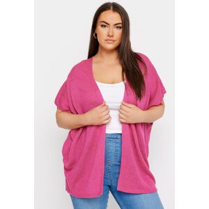 Yours – Kastiger Strickcardigan In Rosa, Große Größen Für Damen, Yours 58-60