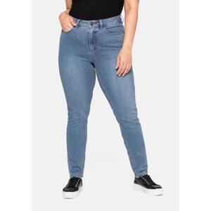 Sheego Große Größen: Skinny Power-Stretch-Jeans in 5-Pocket-Form, blue Denim, Gr.108