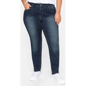 Sheego Große Größen: Skinny Power-Stretch-Jeans in 5-Pocket-Form, dark blue Denim, Gr.108