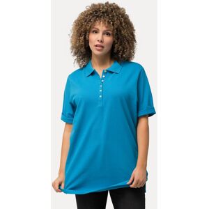 Große Größen Poloshirt, Damen, türkis, Größe: 58/60, Baumwolle, Ulla Popken