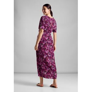 Maxikleid STREET ONE Gr. 40, N-Gr, pink (magnolia pink) Damen Kleider Freizeitkleider mit All-Over Print