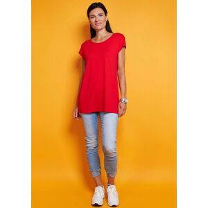 Longshirt SEIDEL MODEN Gr. 42, rot Damen Shirts Jersey in schlichtem Design, MADE IN GERMANY Bestseller