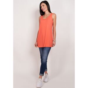 Longtop SEIDEL MODEN Gr. 48, orange (koralle) Damen Tops in schlichtem Design, MADE IN GERMANY