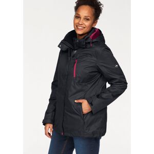 3-in-1-Funktionsjacke POLARINO Gr. 40, schwarz Damen Jacken Sportjacken Außenjacke: 3.000mm Wassersäule, wind- & wasserdicht, atmungsaktiv